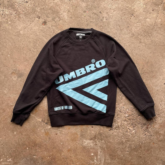 Umbro House of Holland black sweatshirt with blue prints