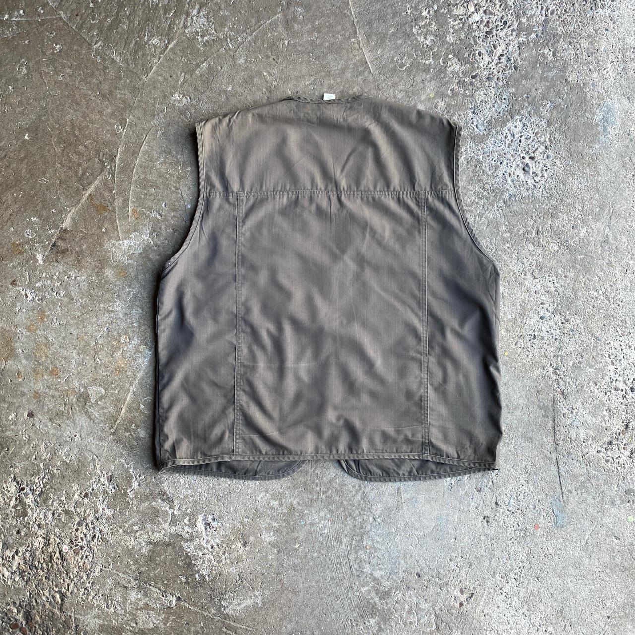 Brown Technical Full Zip Vest Jacket - XL