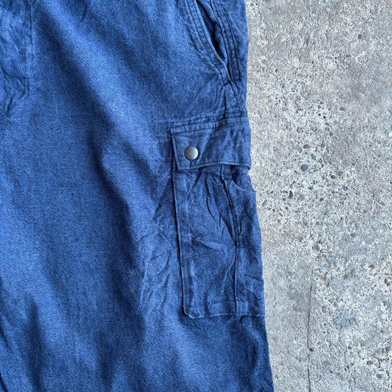 Blue Cotton/Linen Levi’s Cargo Shorts