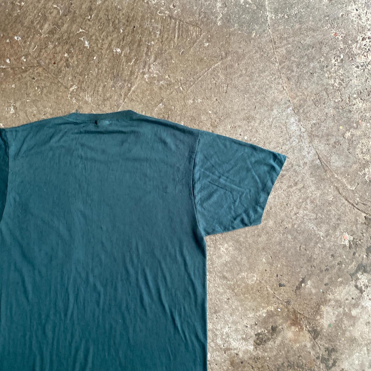 Vintage Green Single Stitch Pocket T-Shirt - M