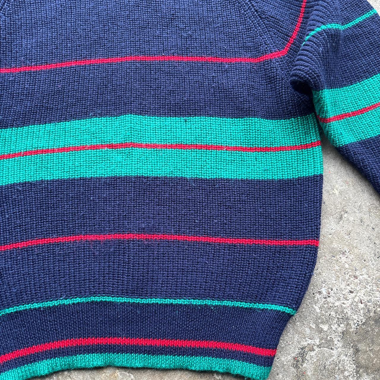 Vintage Navy Gant knitted sweater with striped pattern