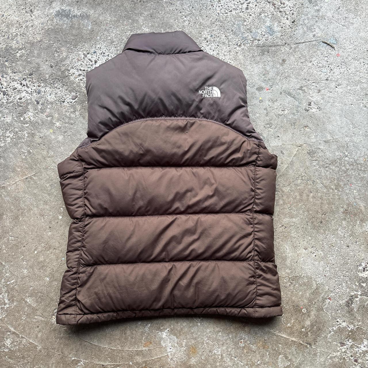 Brown The North Face 700 puffer Gilet - M