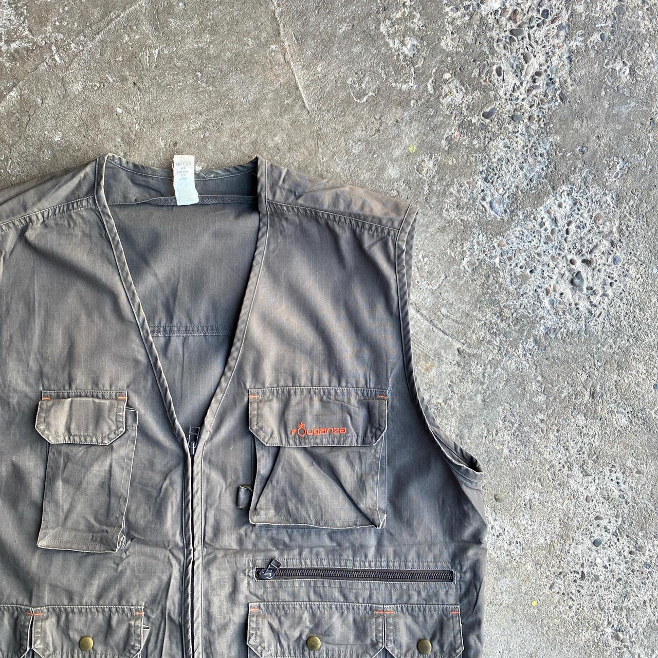 Brown Technical Full Zip Vest Jacket - XL