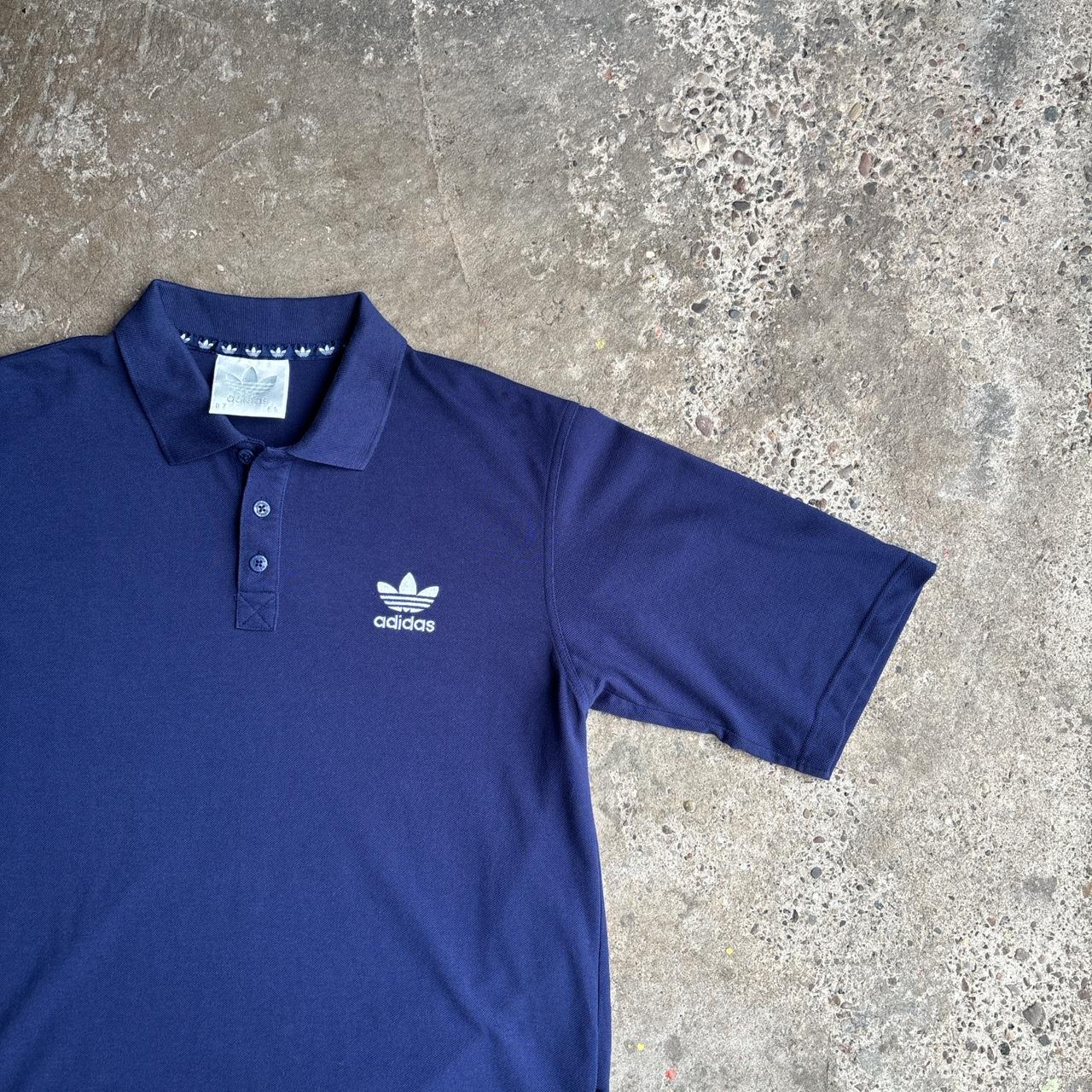 Vintage Navy Adidas Polo Shirt