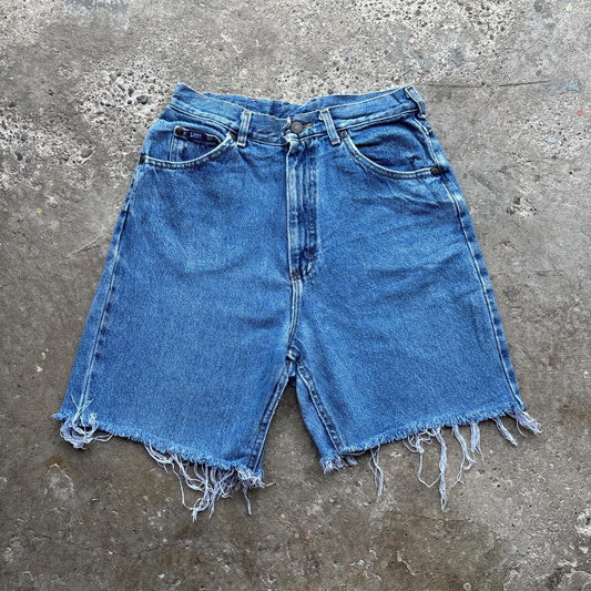 Blue denim Lee cut-off shorts