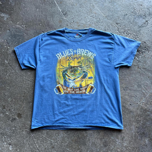 Vintage Blue Washed Pub T-shirt ‘Blues n Brews