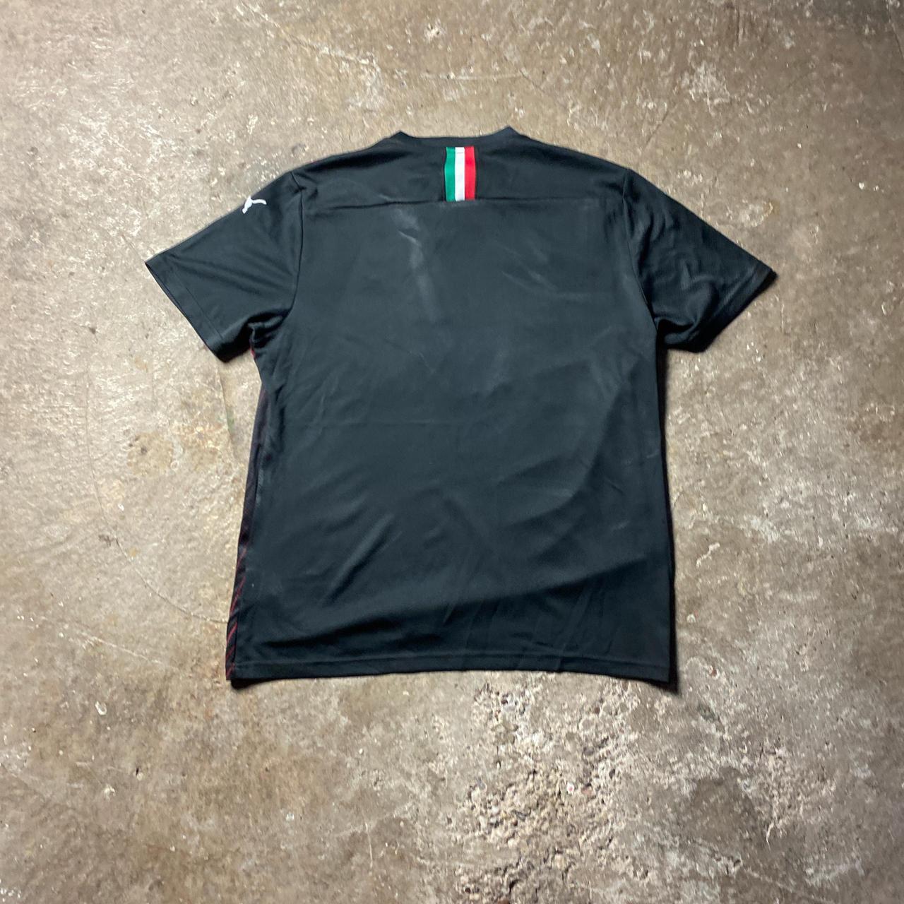 Black AC Milan 2019/20 Puma Football Shirt - L