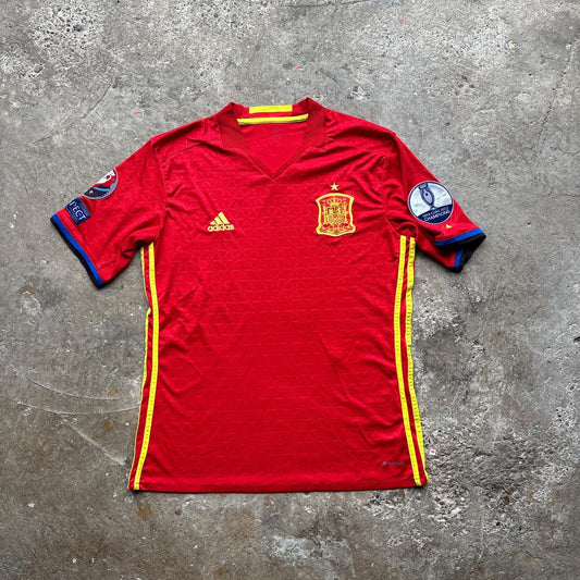 2016-17 Spain Home Adidas Football Shirt