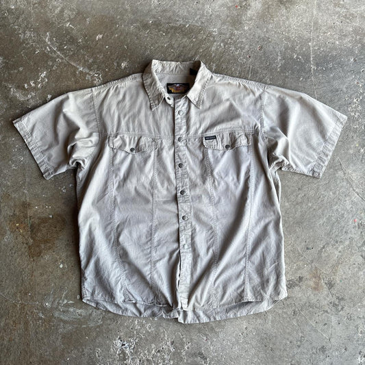 00s cream Harley Davidson short-sleeved shirt