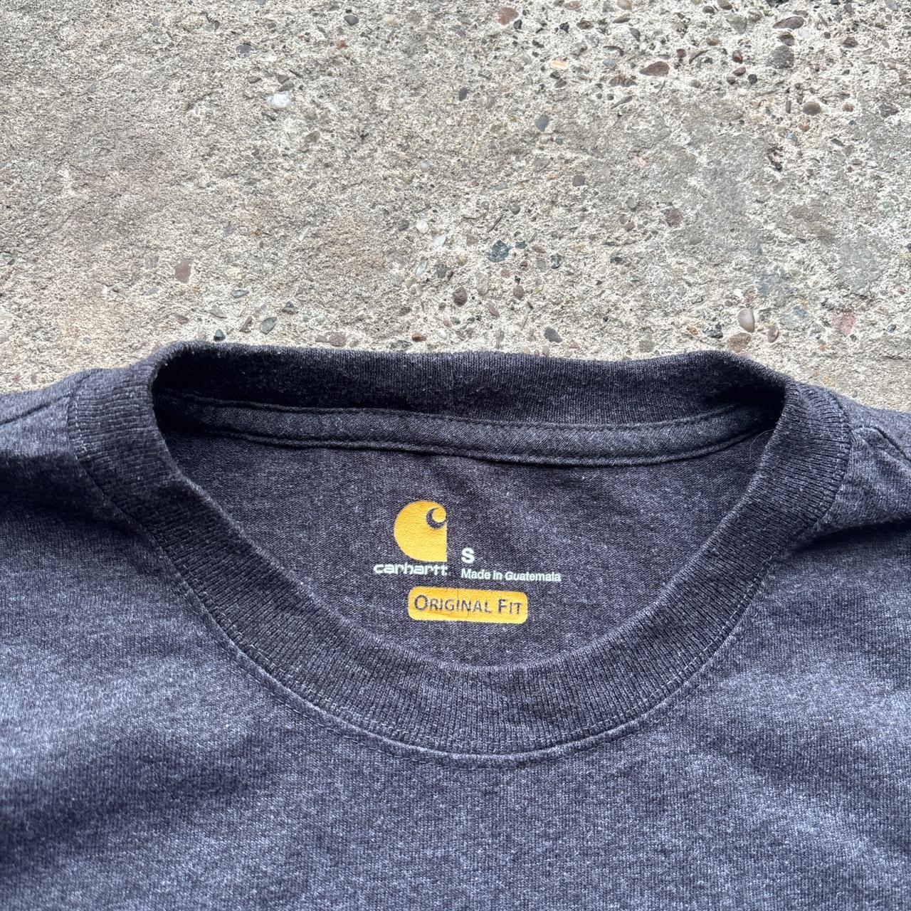 Grey Carhartt single pocket long sleeve top - S