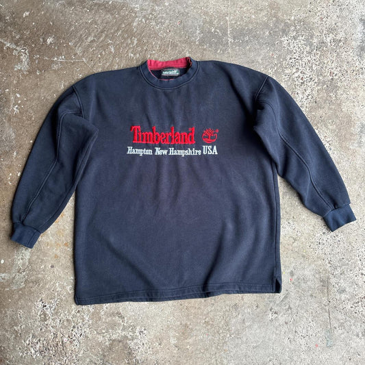 Vintage Timberland navy sweatshirt - XXL