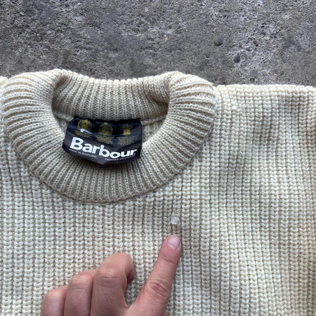 Cream Barbour wool sweater - C42