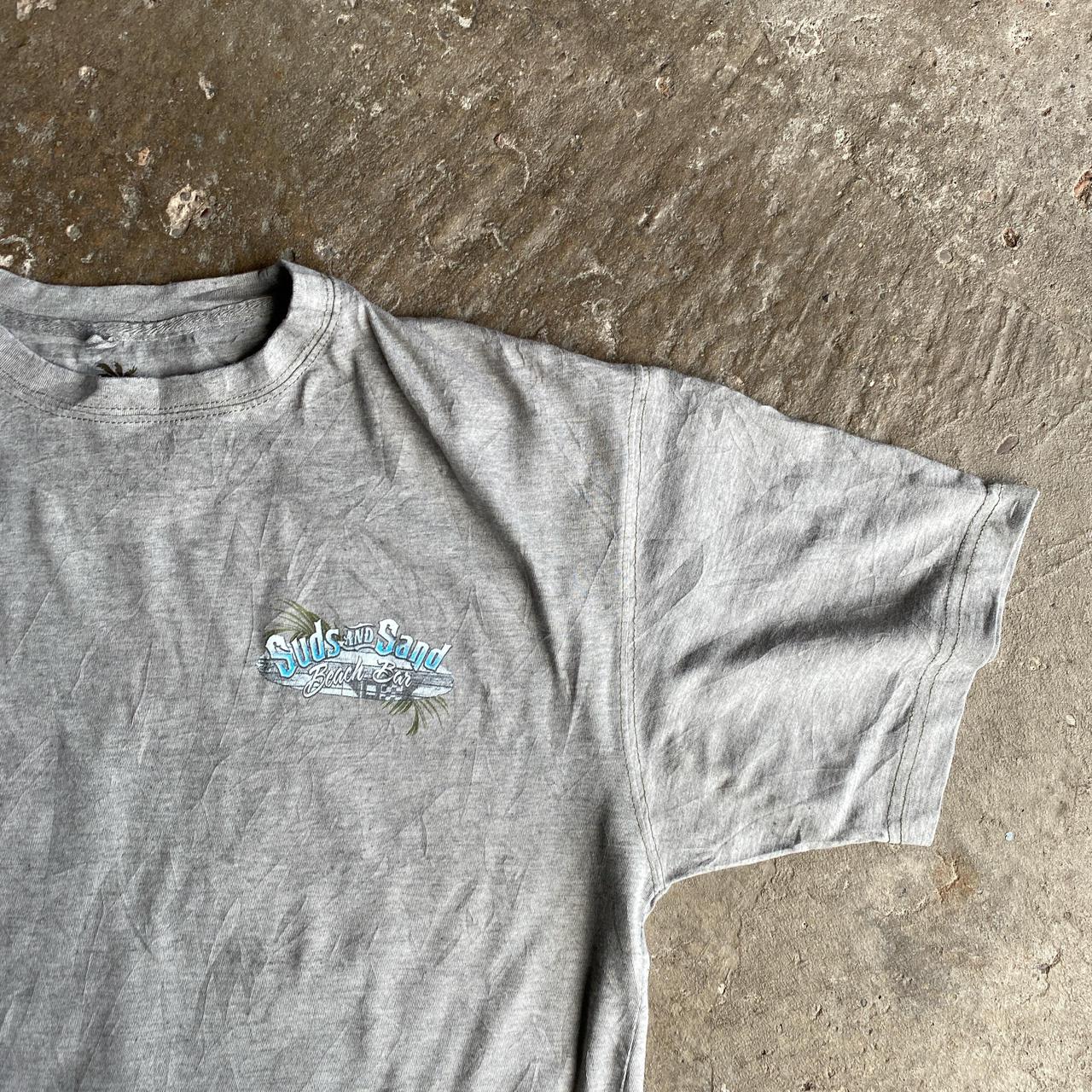Grey Newport Blue ‘Suds & Sand’ Graphic Bar T-Shirt