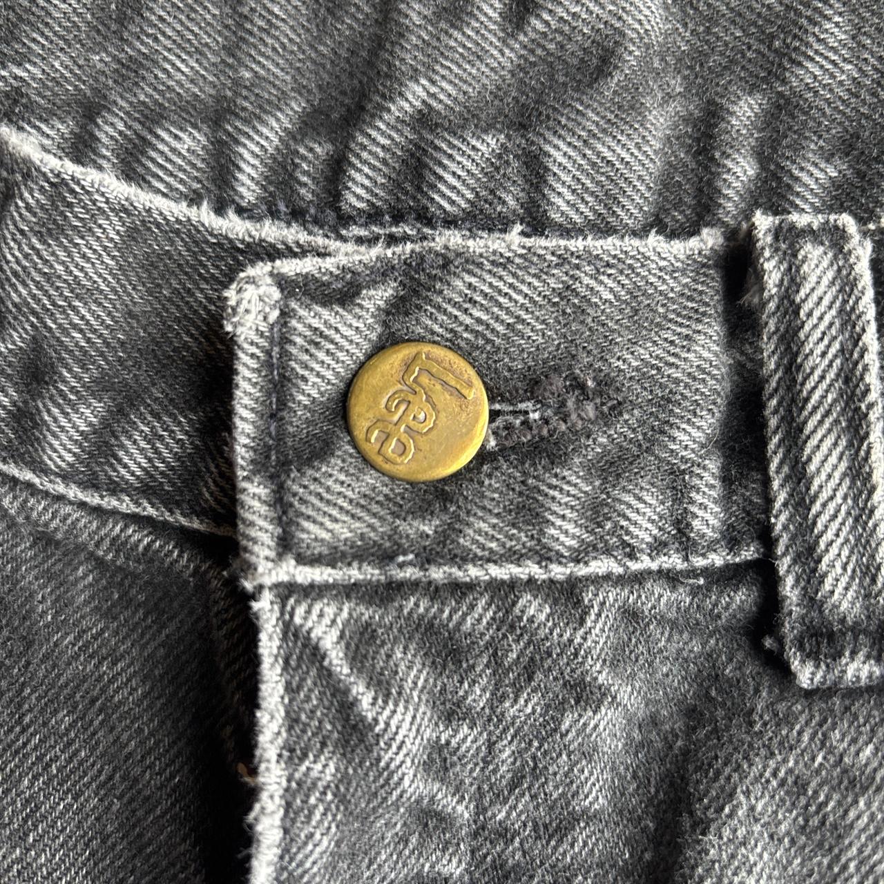 Black Washed Denim Lee Jeans - W36