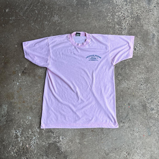 Vintage Light Pink Ford Graphic Single Stitch T-Shirt