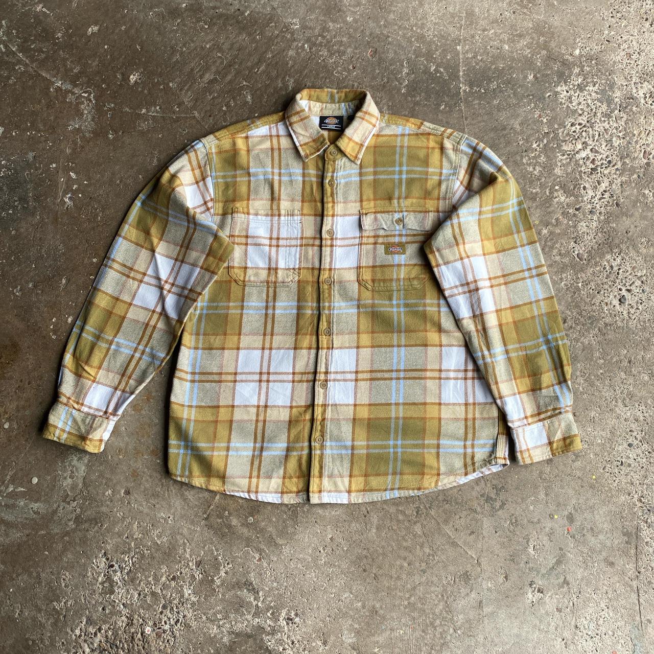 Multi-coloured Checkered Dickies Flannel Shirt - L