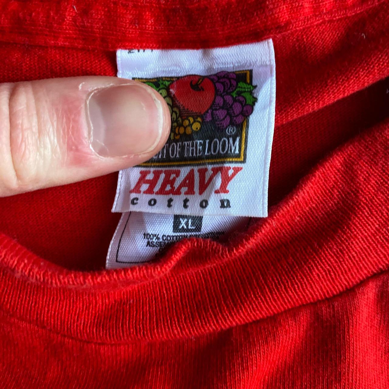 Red Kansas City Chiefs Embroidered T-Shirt - XL