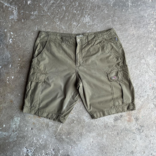 Khaki Green Napapijri Cargo Shorts - W36