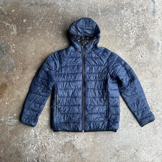 Blue Columbia Hooded Puffer Jacket  - M