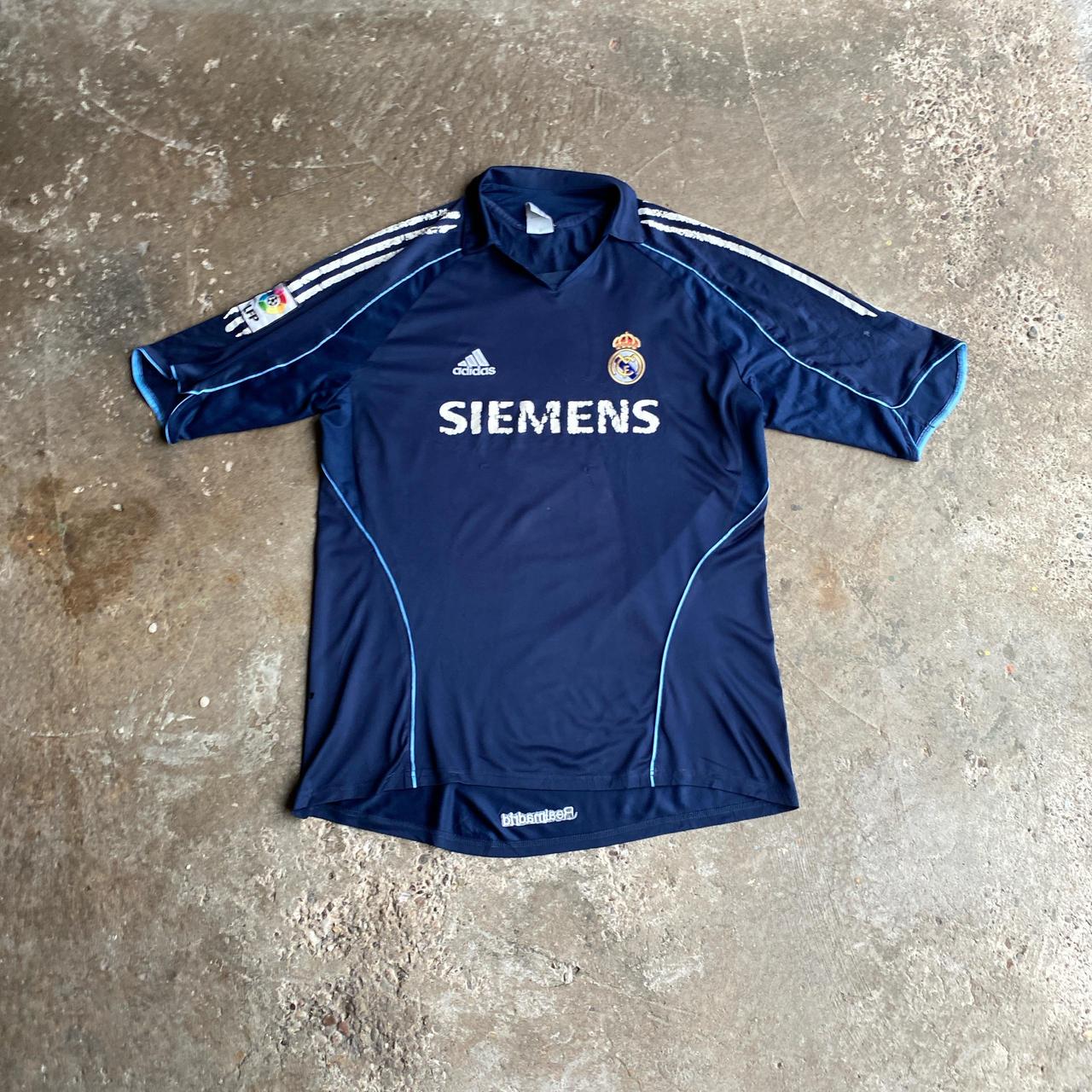 Navy Adidas Real Madrid 2005/06 Away shirt - XL