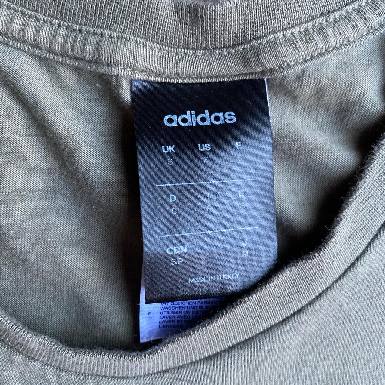 Olive Green Adidas Graphic T-Shirt - S
