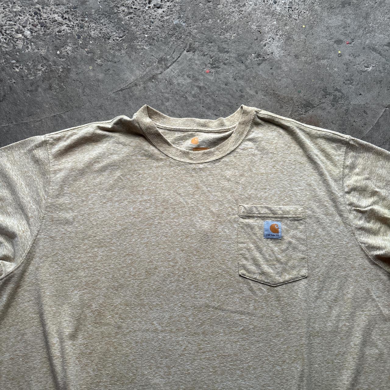 Yellow Carhartt single pocket tee - XXXL
