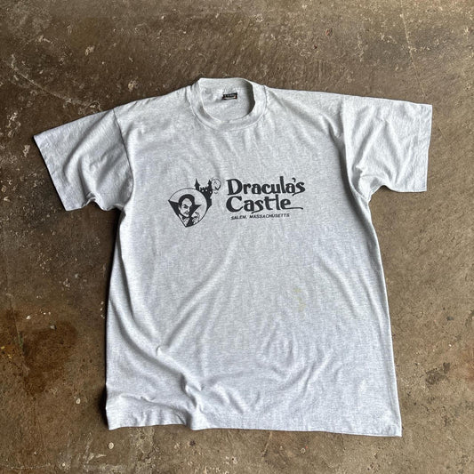 90s Grey Dracula’s Castle graphic t-shirt - XL