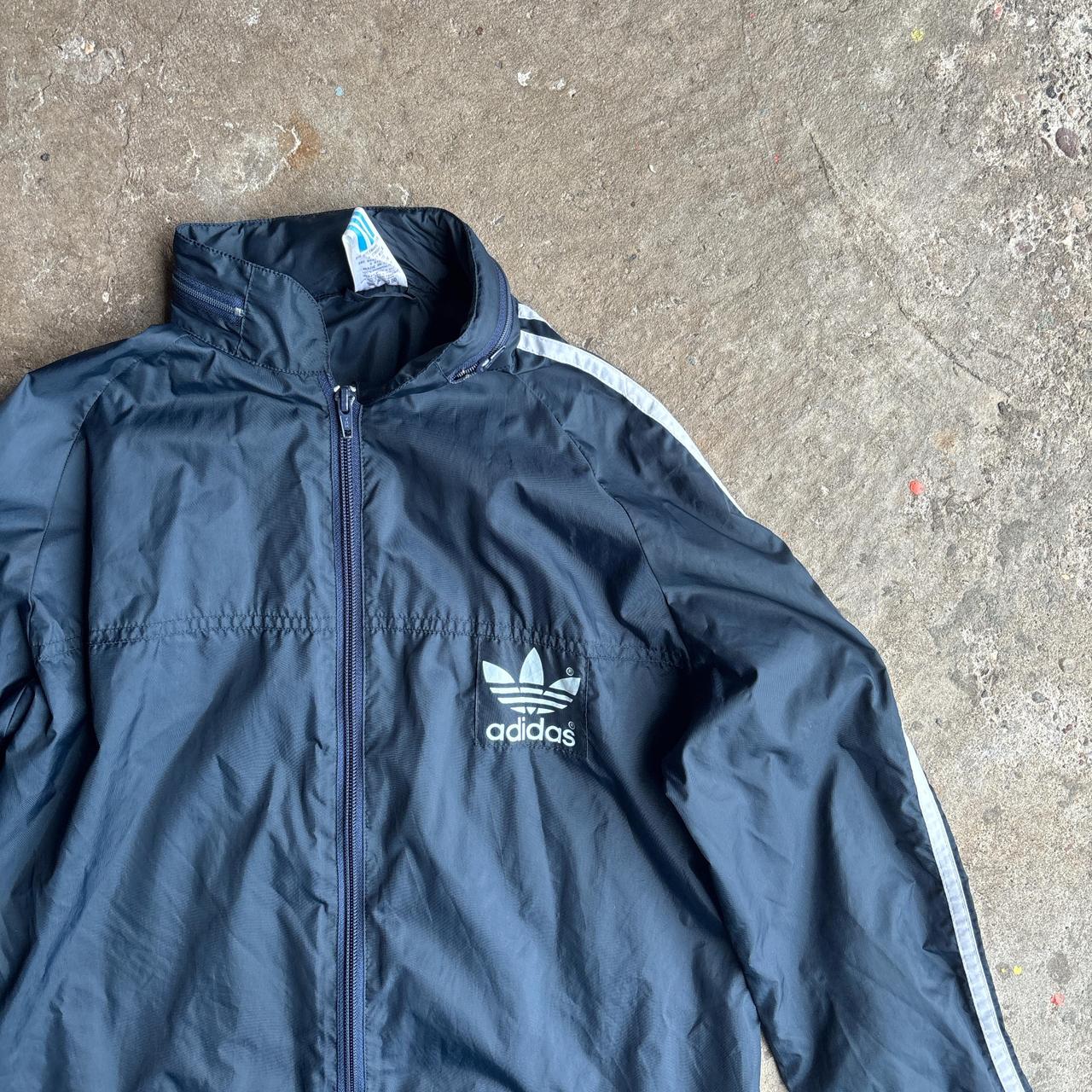Navy Blue Adidas Windbreaker - 12 (women’s)