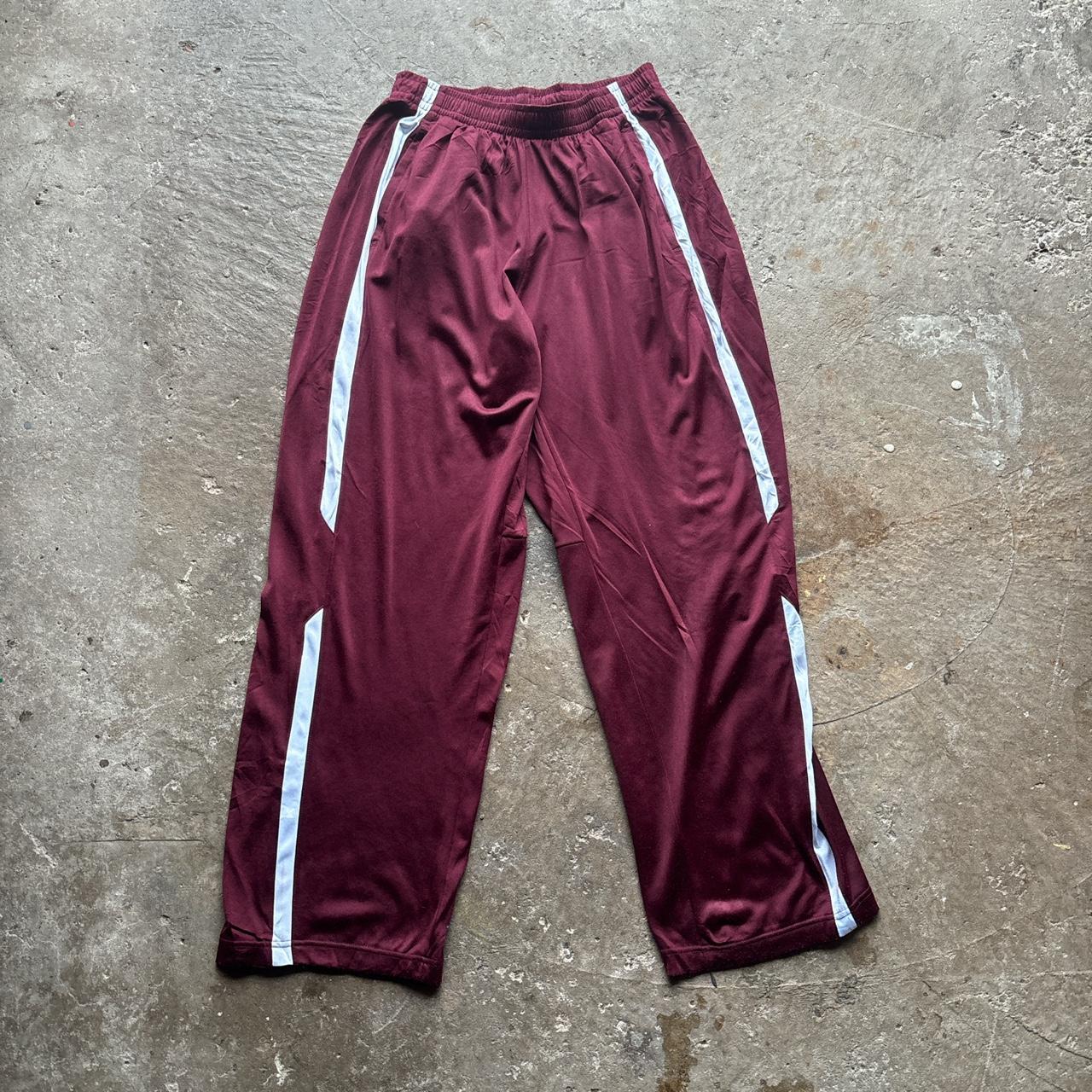 Burgundy Nike Sweatpants - M