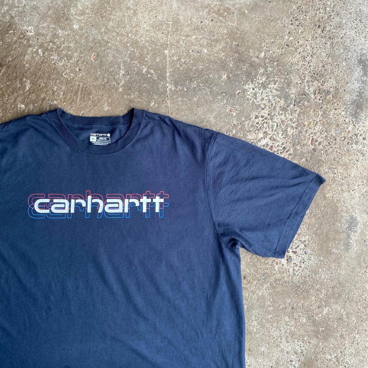 Navy Carhartt Graphic T-Shirt - XL