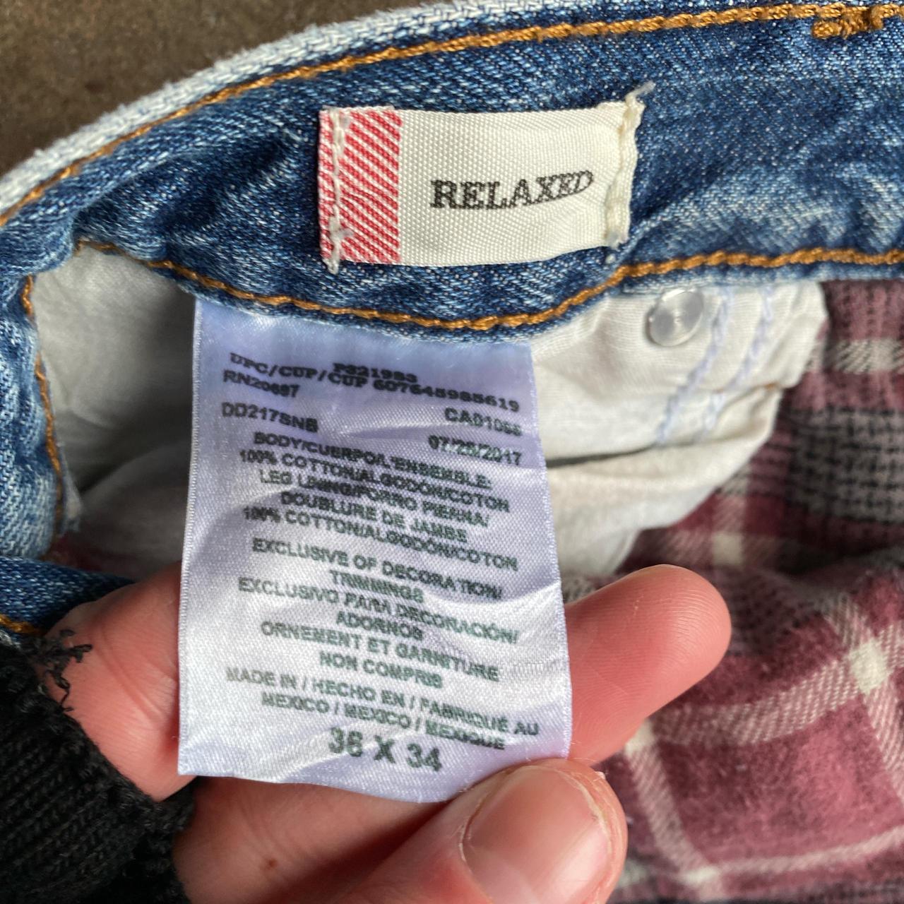 Faded Blue Relaxed Dickies Denim Jeans - W36