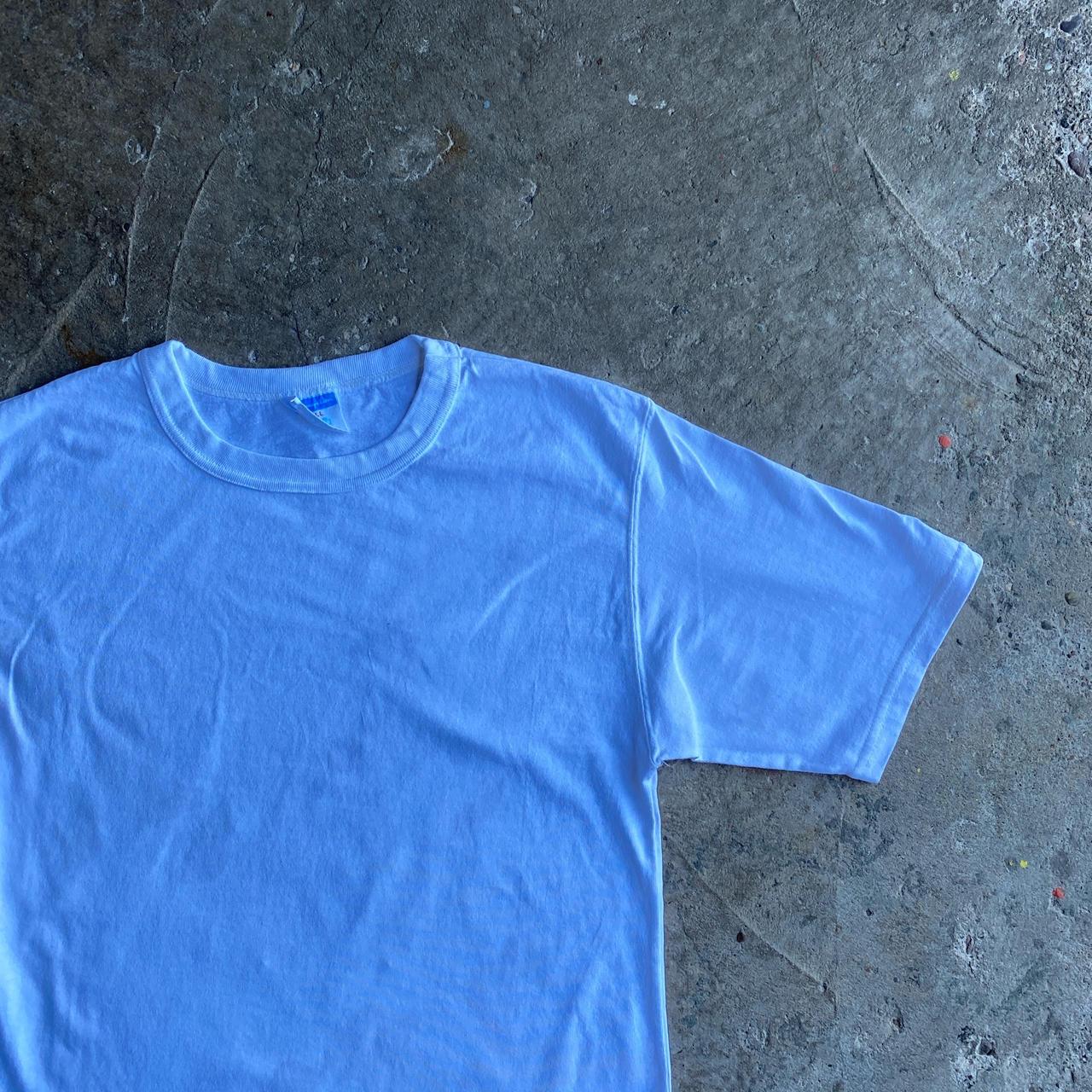 White Champion Cotton T-Shirt - S