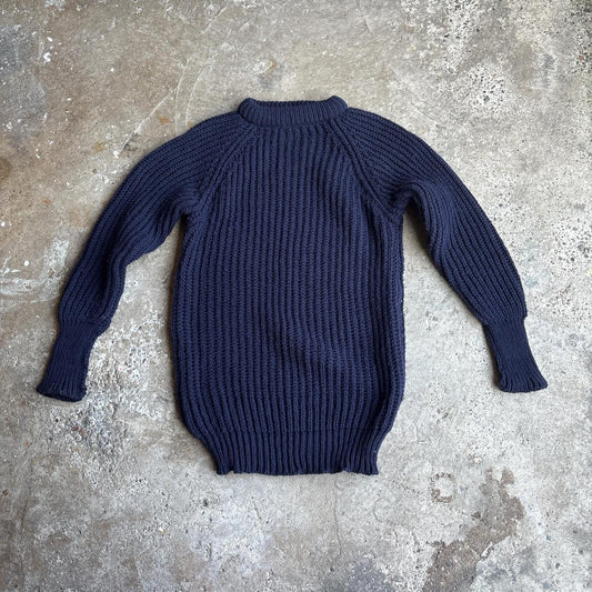 Navy Fisherman’s Knit Jumper