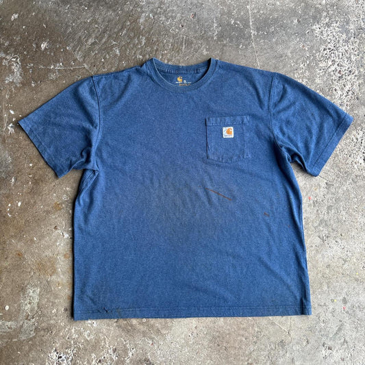 Blue Carhartt pocket tee - XL