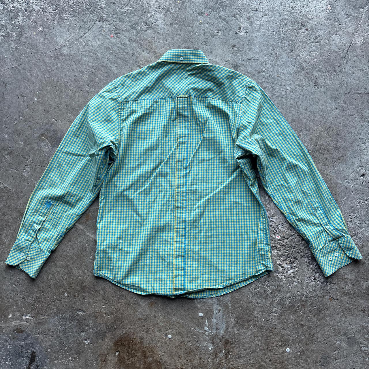 Vintage Yellow and blue Ben Sherman plaid shirt