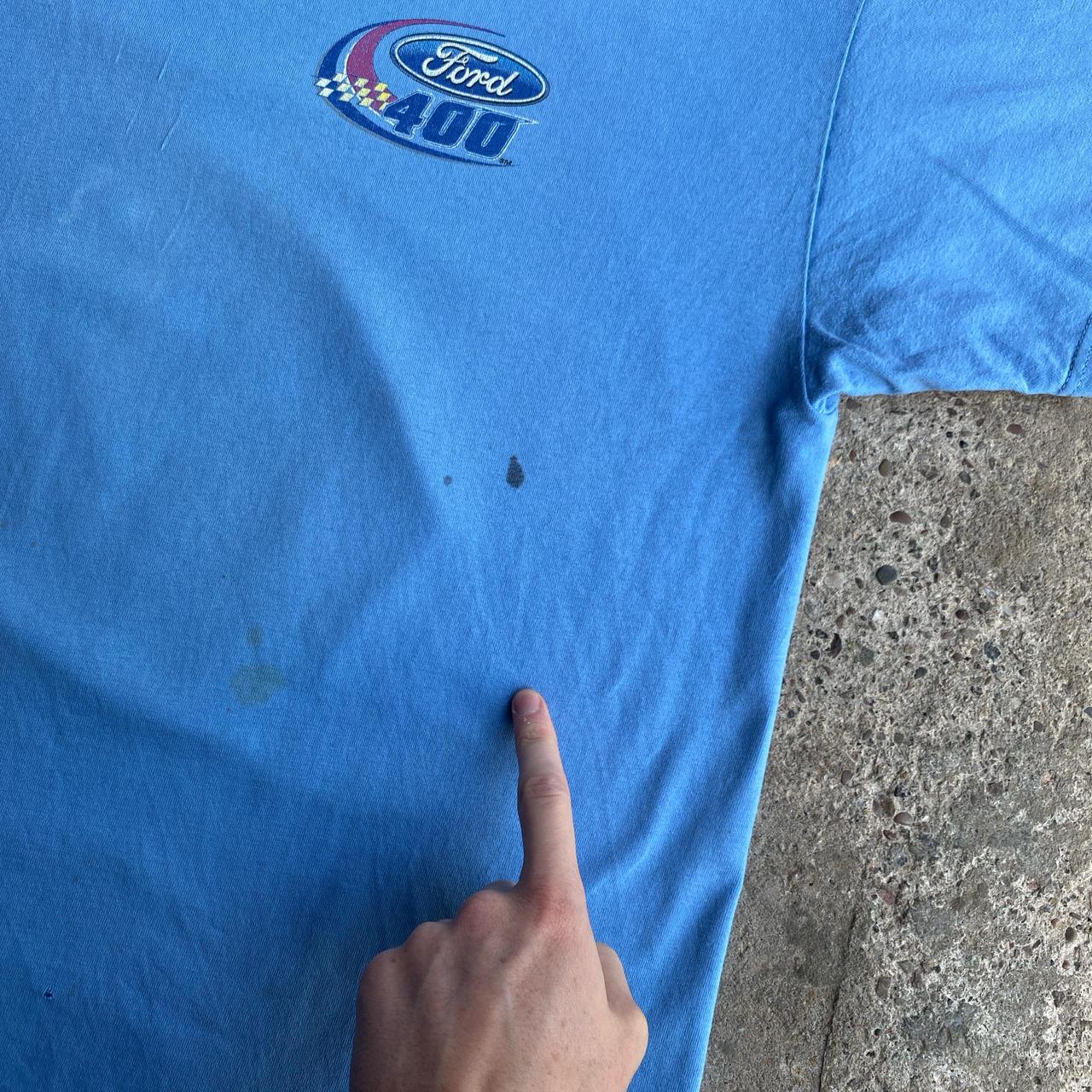 Vintage Blue Ford Graphic NASCAR T-Shirt - L