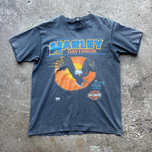 1996 Harley Davidson Razor Sharp Eagle tee