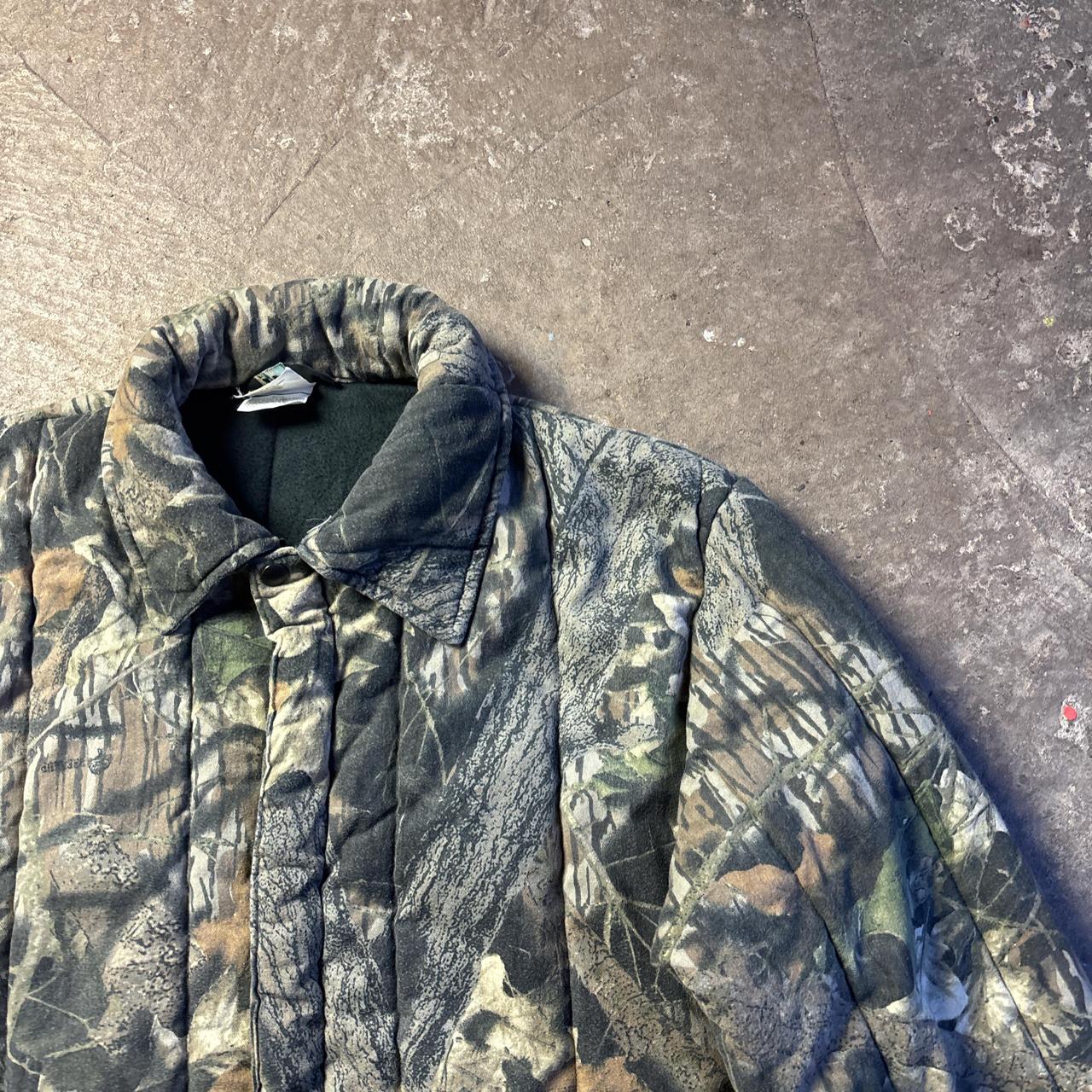 Quilted Woodland Print Full Zip Jacket - L