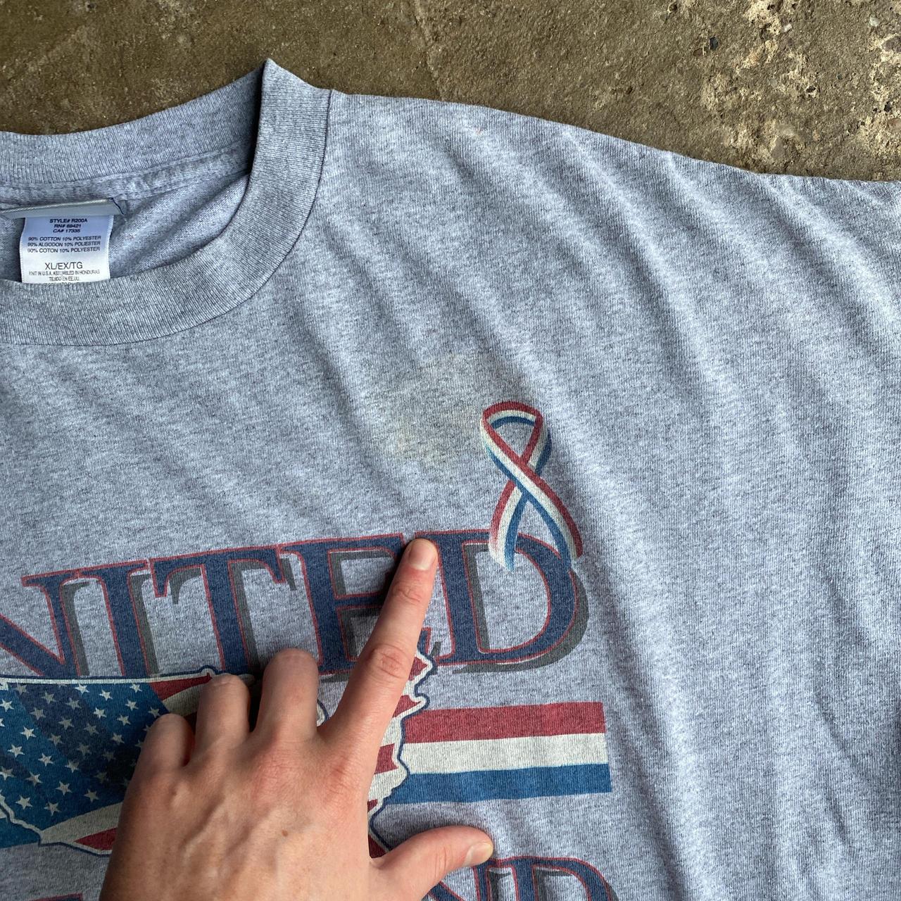 Grey Reebok Graphic USA T-Shirt - XL