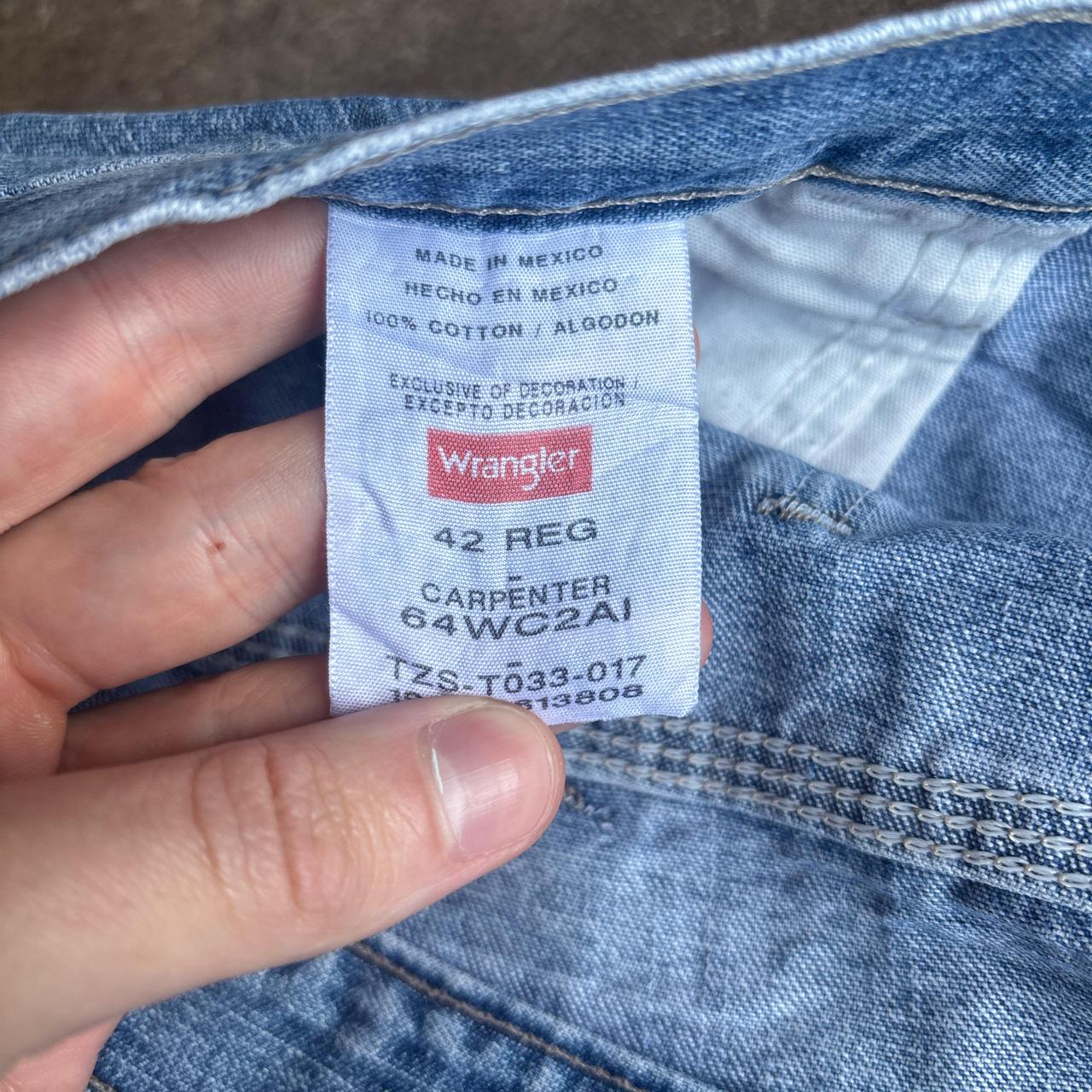 Blue Denim Wrangler Carpenter Jean Shorts