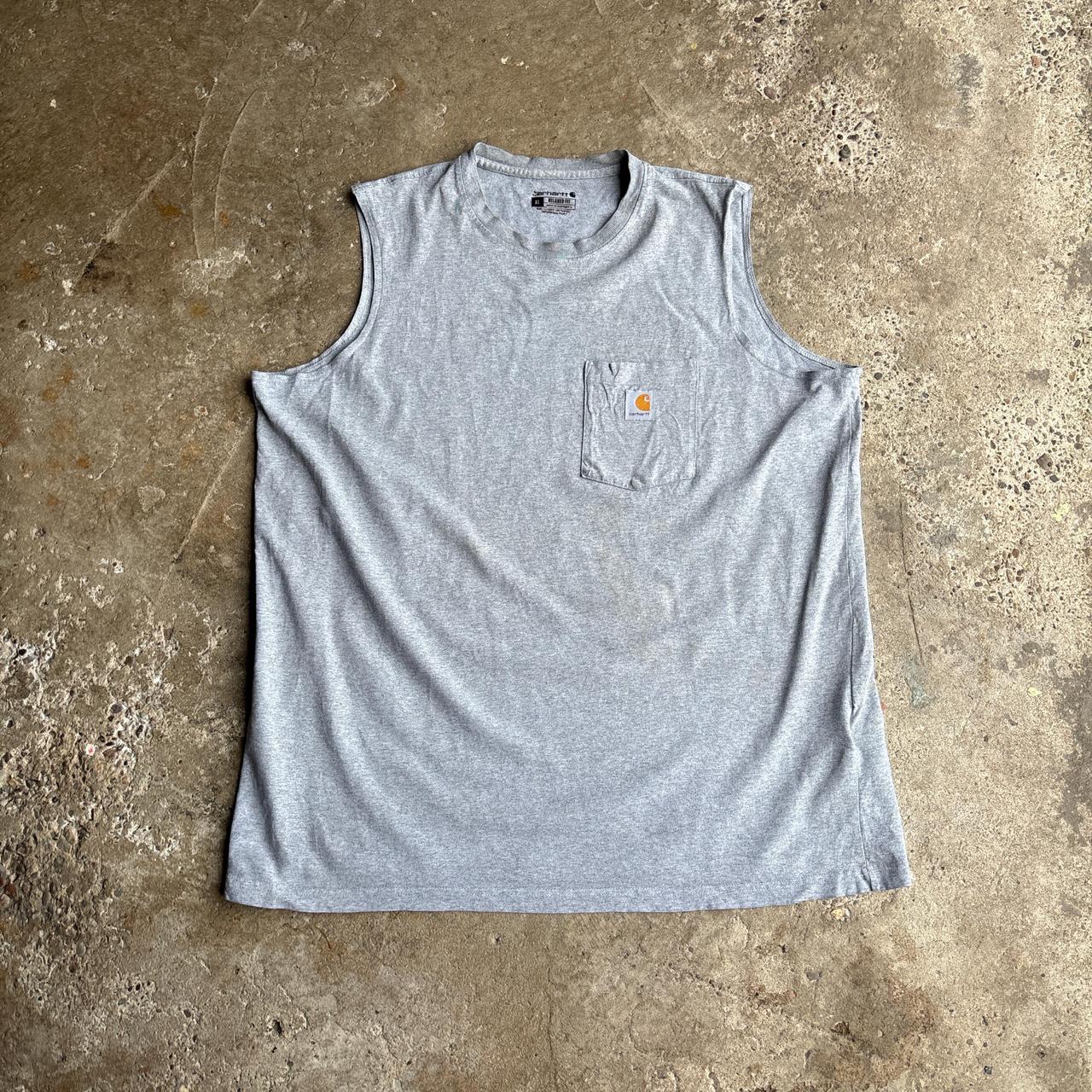 Grey Carhartt Single Pocket Vest Top - XL