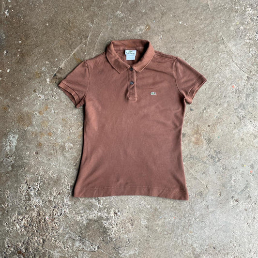 Brown Lacoste Polo Shirt - XS (women’s)