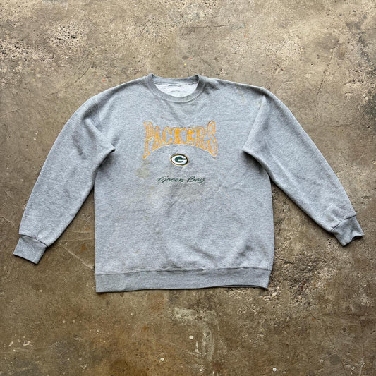 90s Grey Green Bay Packers sweatshirt