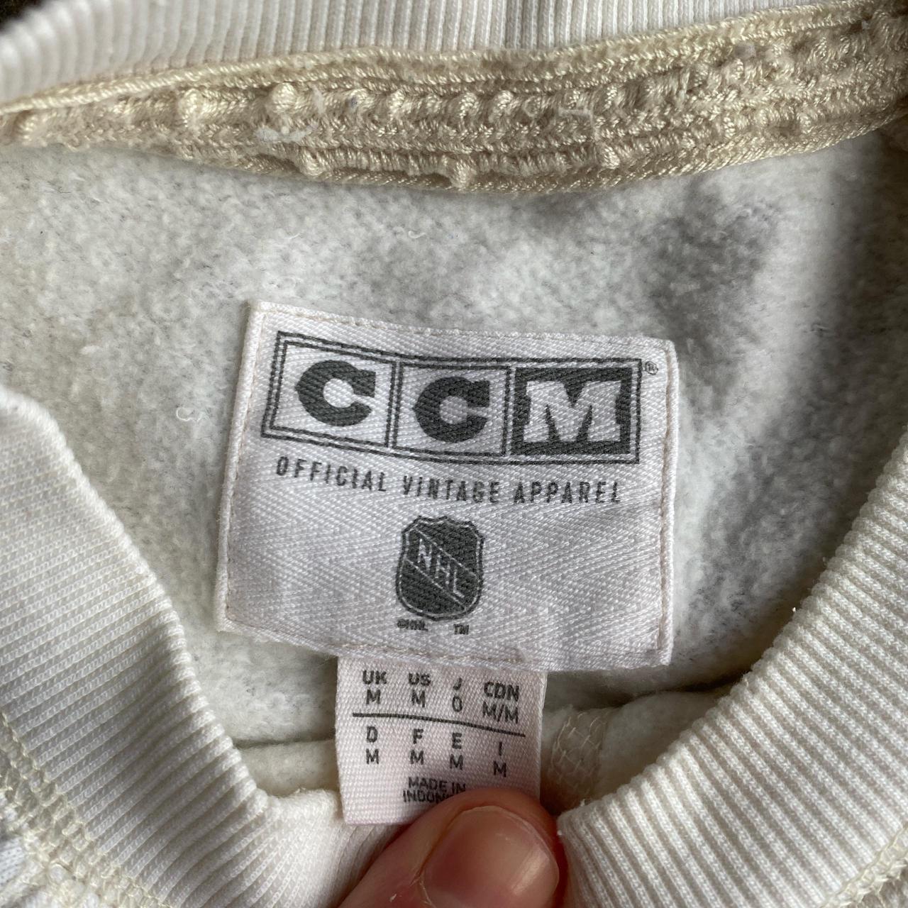 Vintage White Chicago Blackhawks Sweatshirt - M