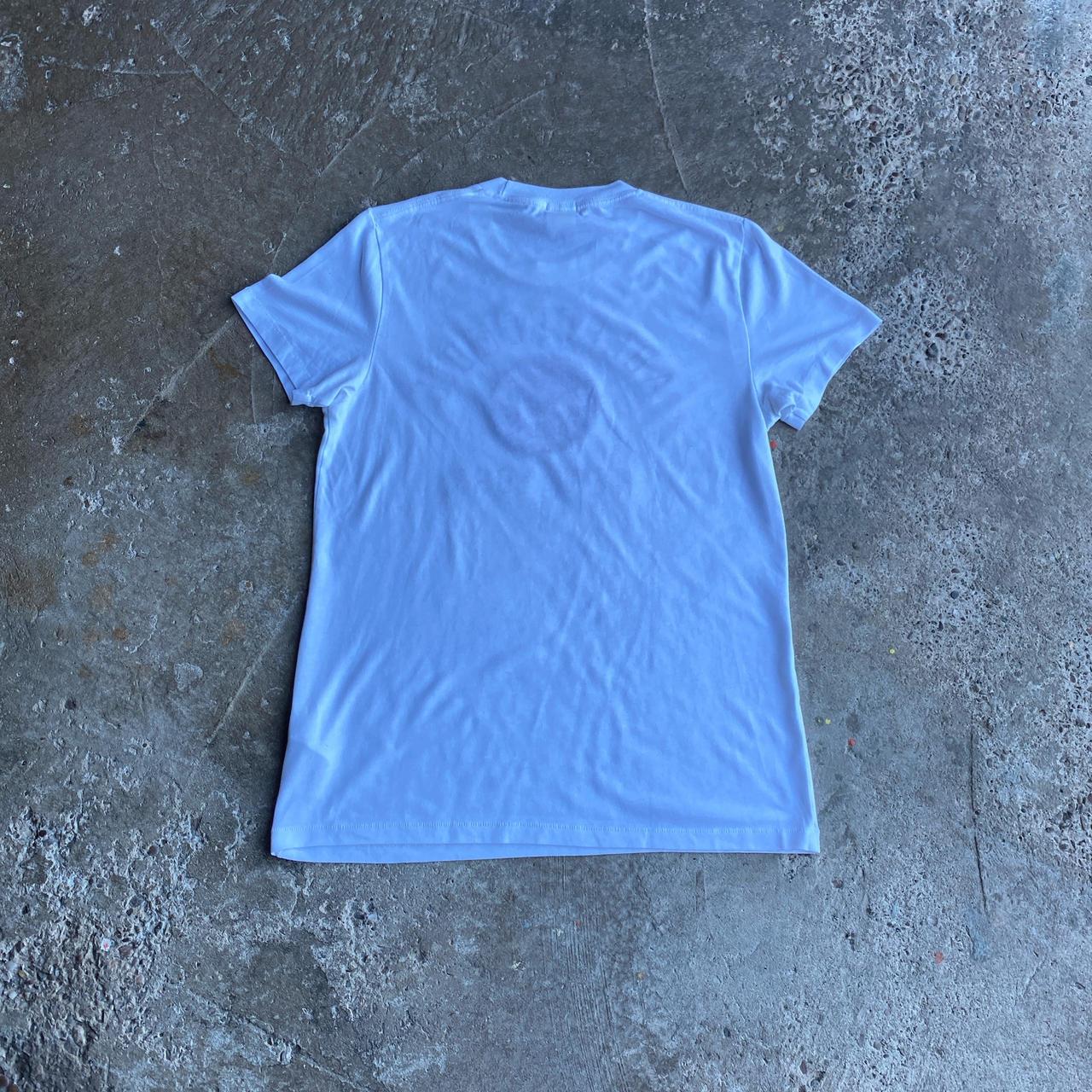 White Abercrombie & Fitch Embroidered T-Shirt - S