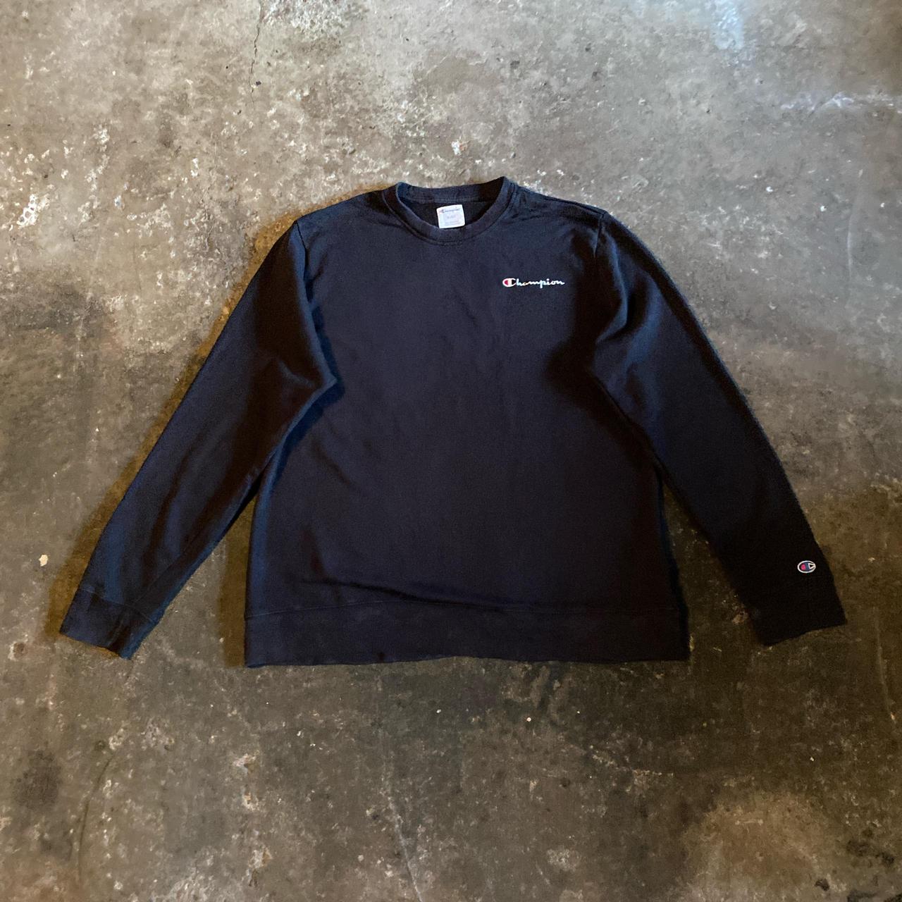 Black Champion Crewneck Sweatshirt - XL