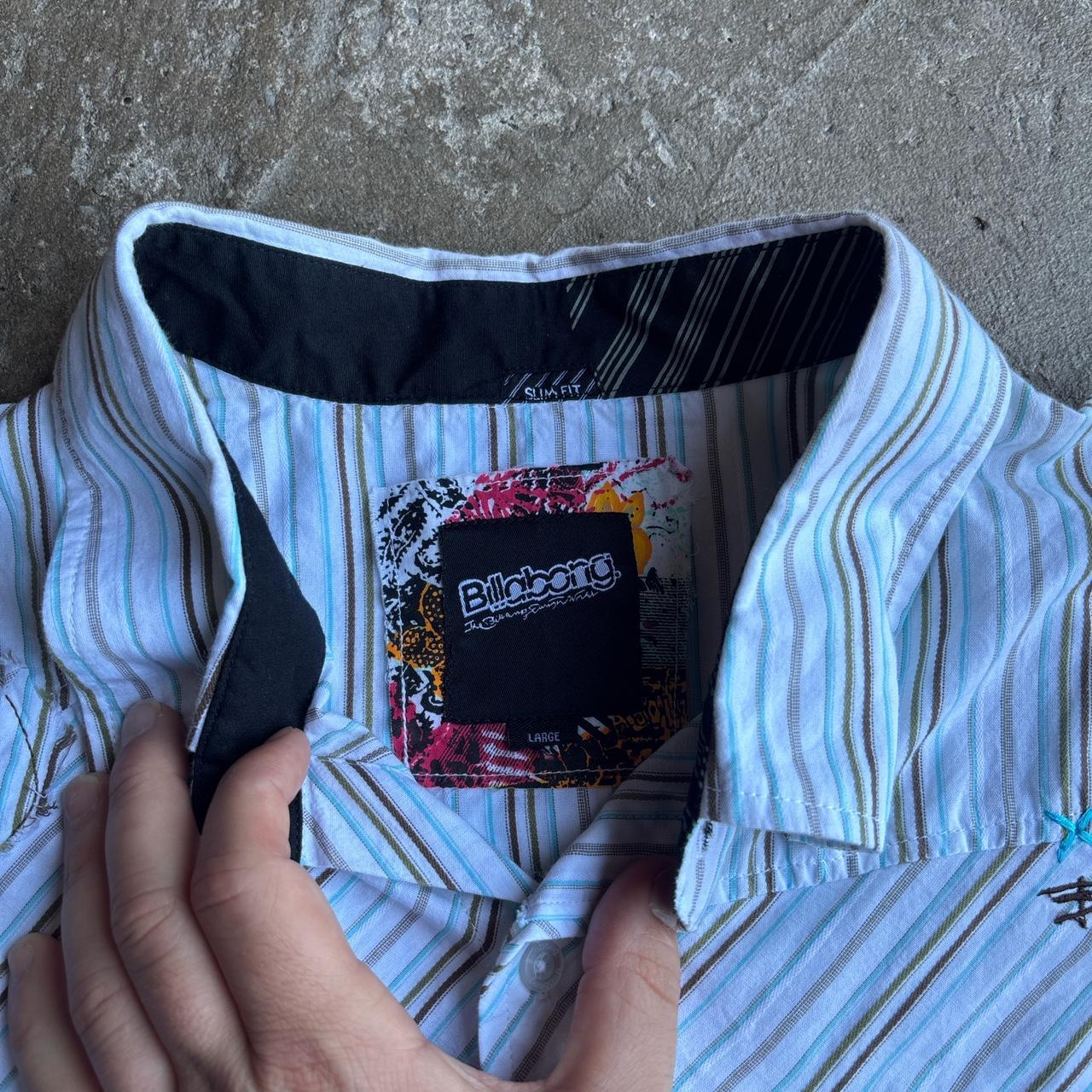 00s Billabong striped short-sleeve shirt
