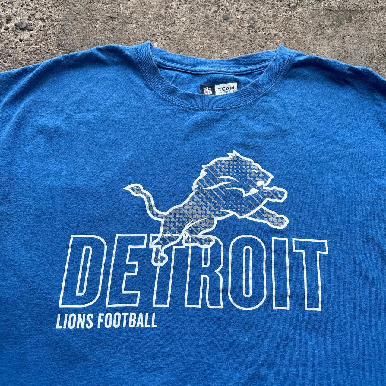 Blue NFL Detroit Lions graphic t-shirt