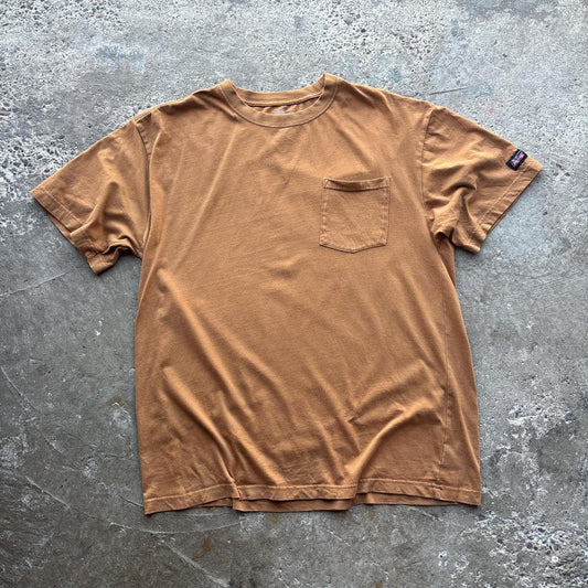 Tan Dickies single pocket tee
