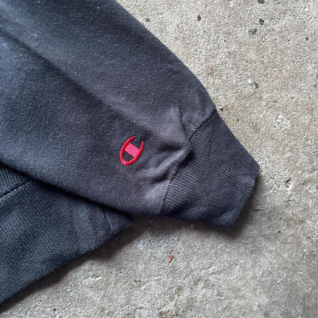 Black Champion Reverse Weave Hoody - XL